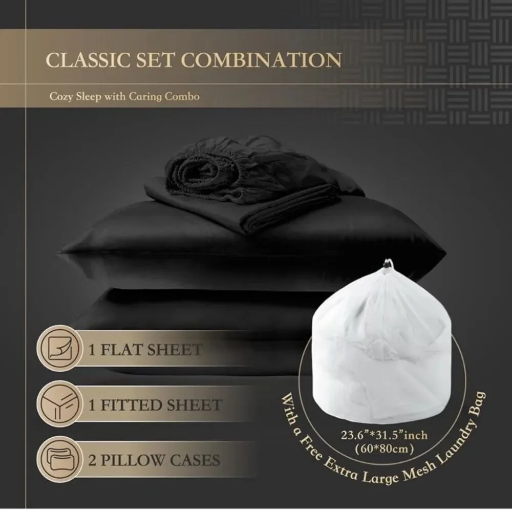 NWT COZYREST 100% Tencel Lyocell King Sheet Set Cooling & Breathable 4PC Luxury
